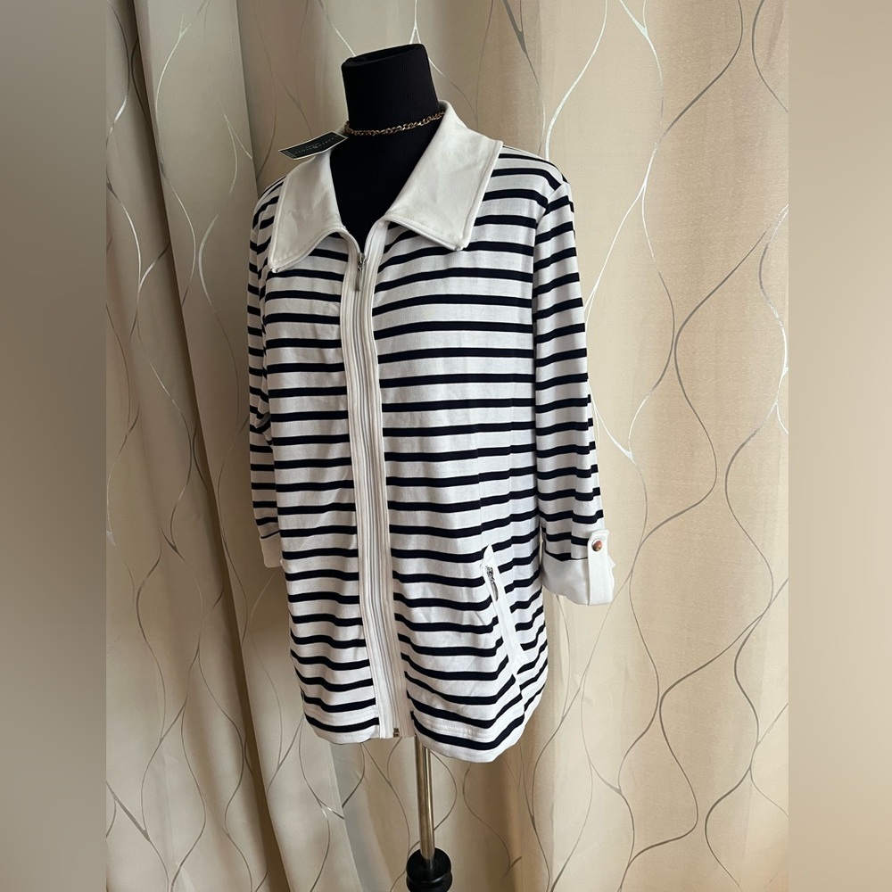 Karen scott zip up jacket